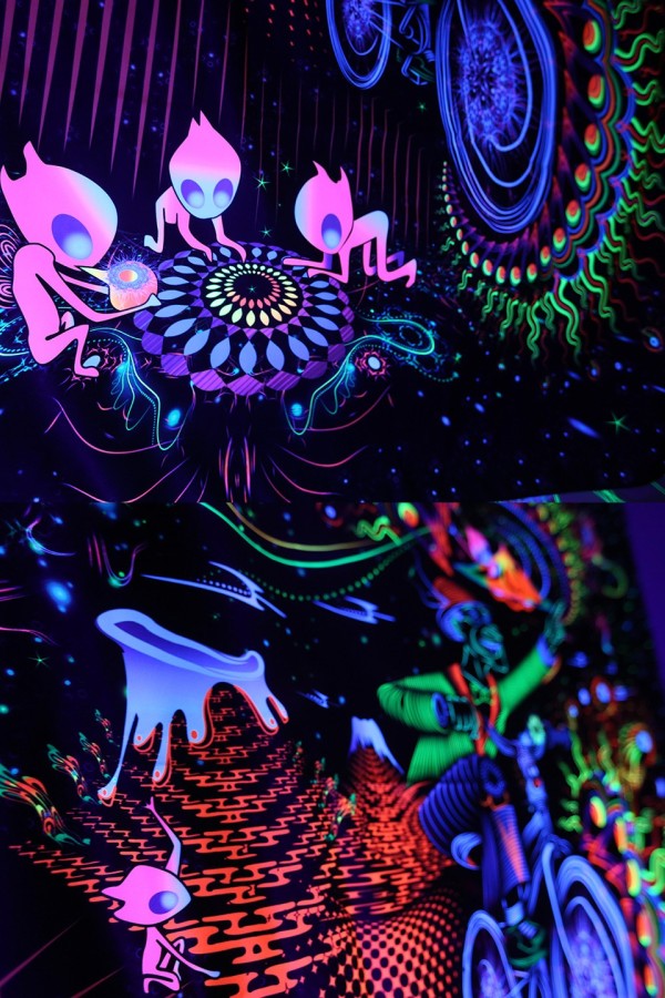 Флуоресцентное настенное полотно «Hoffmann»