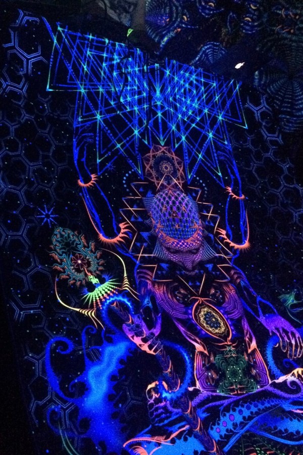 Гобелен настенный флуоресцентный «Macrocosm»