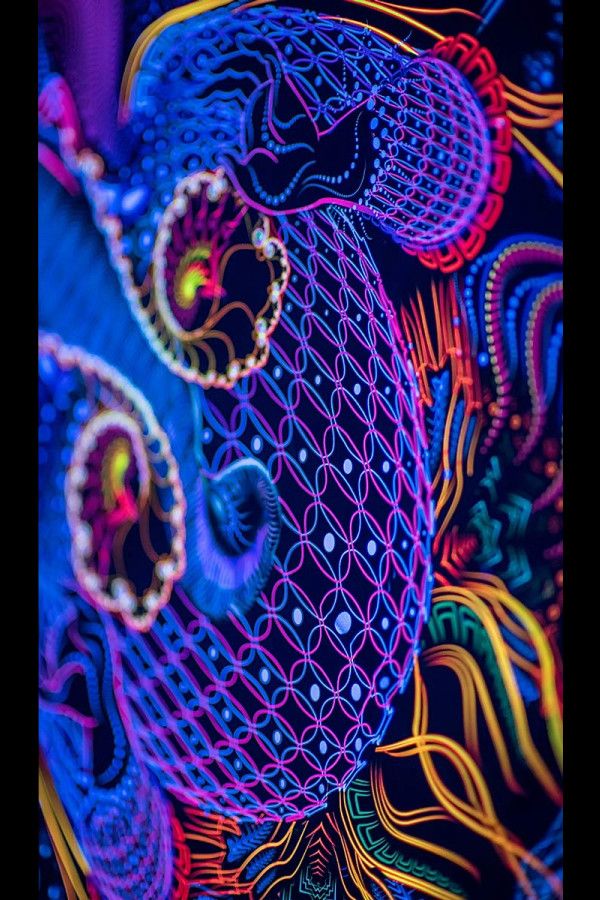 Настенный гобелен с психоделическим принтом «Ganesha»