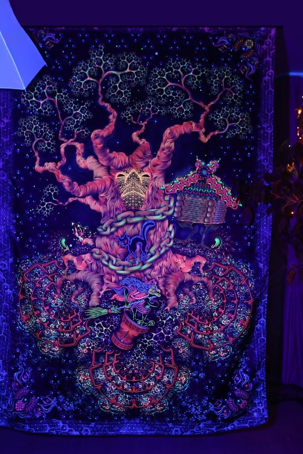 Настенное флуоресцентное полотно «Tree of Life»