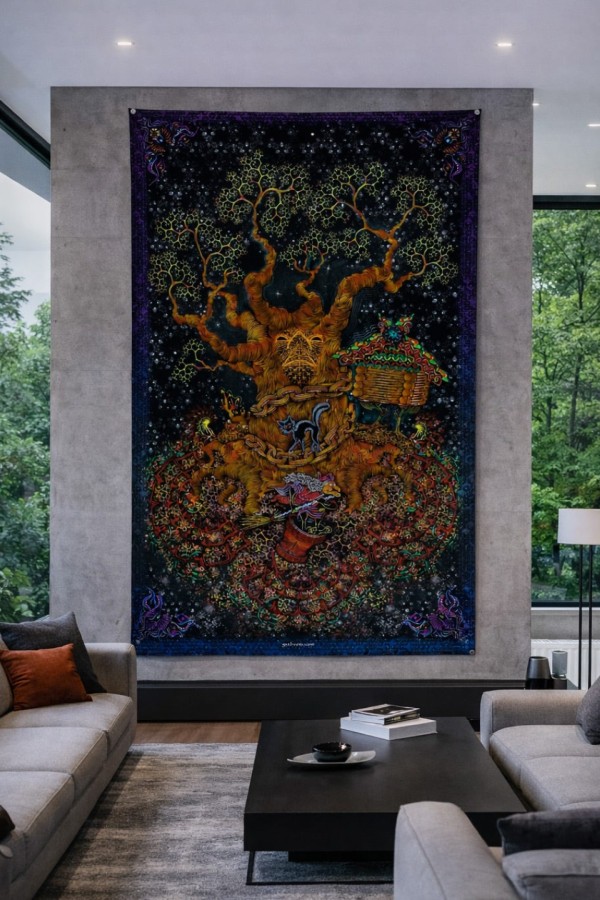 Настенное флуоресцентное полотно «Tree of Life»