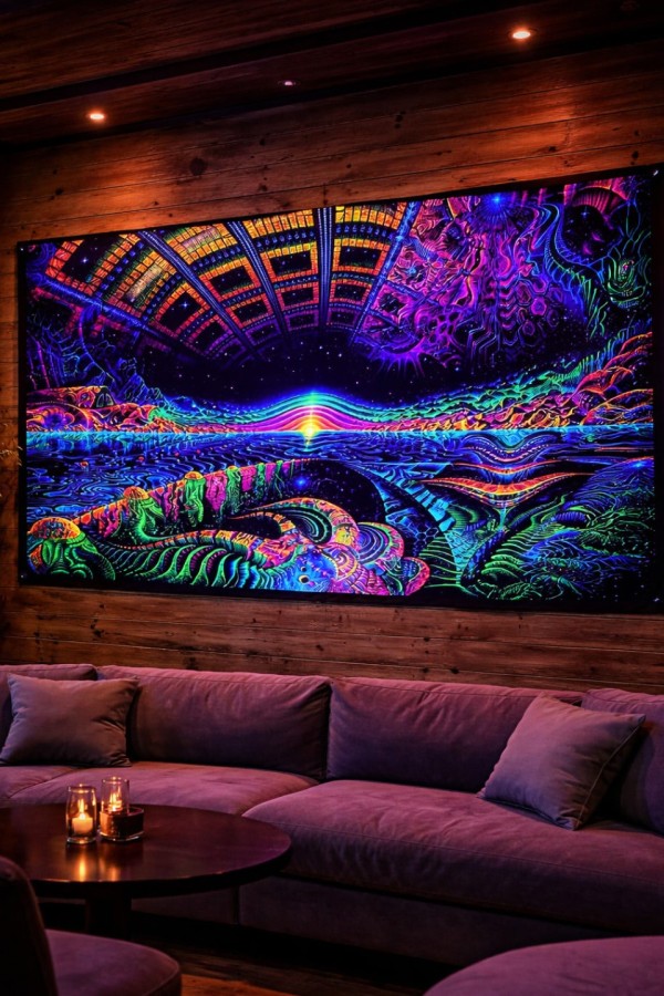 Флуоресцентный настенный гобелен Terra