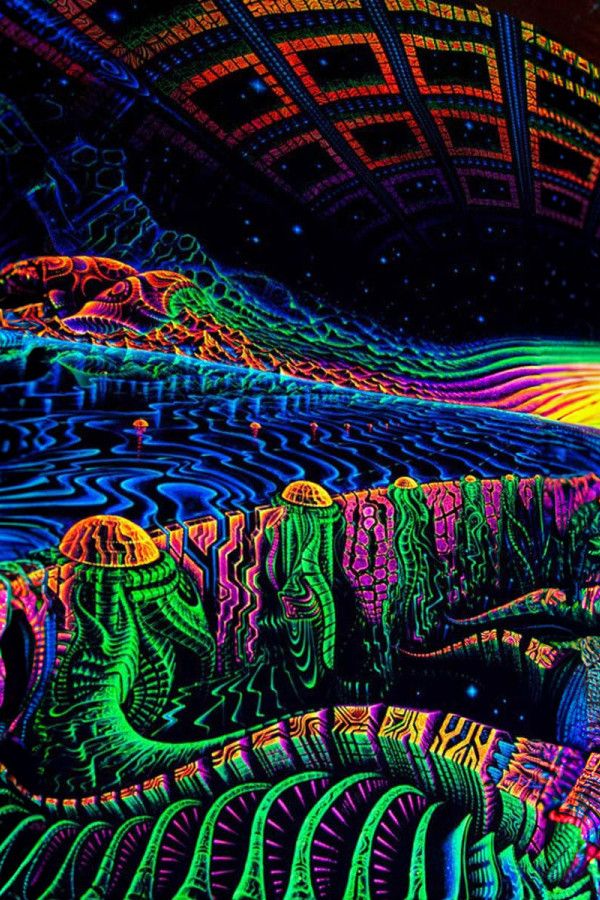 Флуоресцентный настенный гобелен Terra