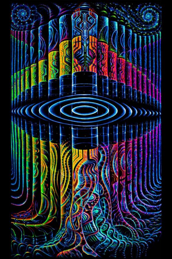 Триповый настенный баннер «Waves Source»