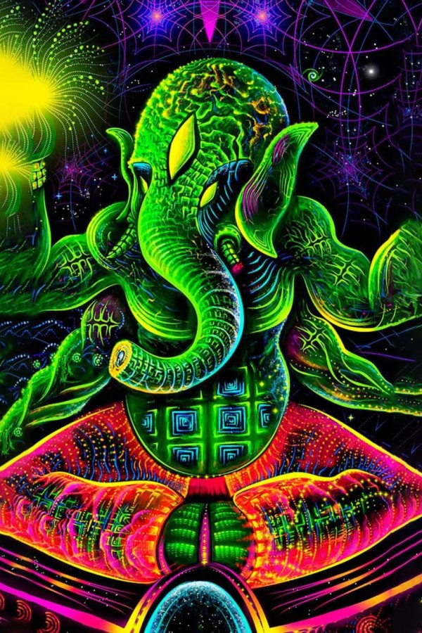 Флуоресцентный гобелен «GANESHA»