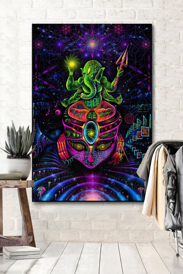 Флуоресцентный гобелен «GANESHA»