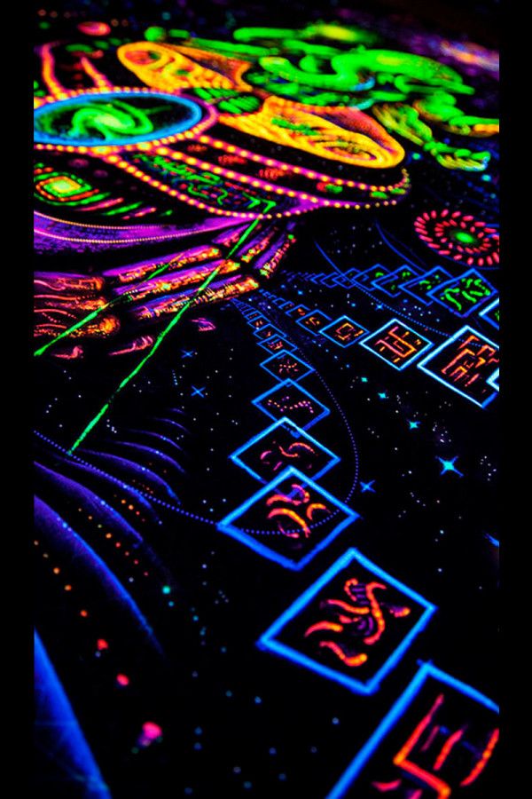 Флуоресцентный гобелен «GANESHA»