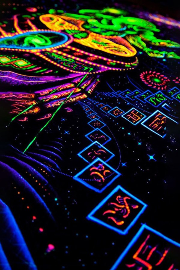 Флуоресцентный гобелен «GANESHA»