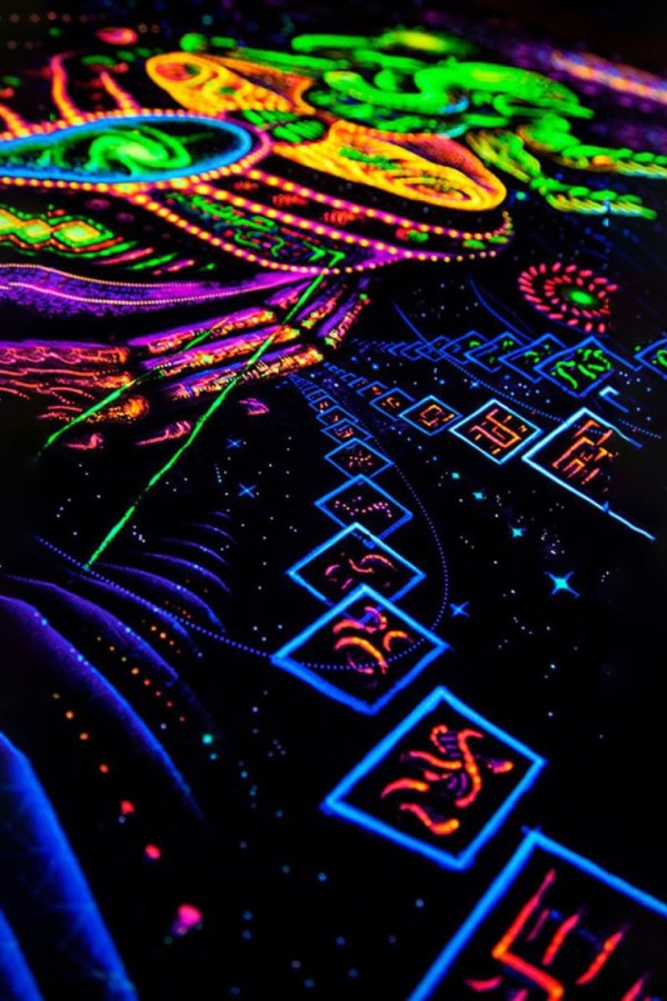 Флуоресцентный гобелен «GANESHA»