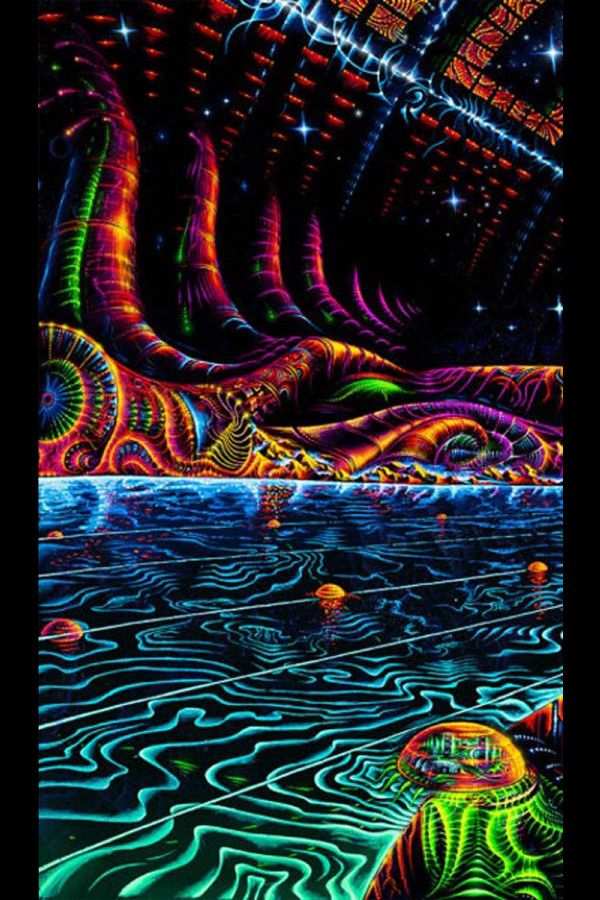 Флуоресцентный космический фон «Terraforming»