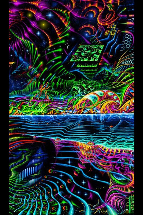 Флуоресцентный космический фон «Terraforming»