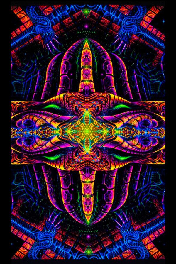 Флуоресцентное полотно для фестивалей «Vajraforming»