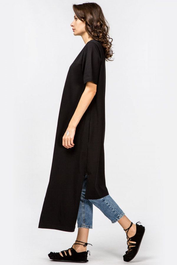 Двусторонняя накидка черная Нерина