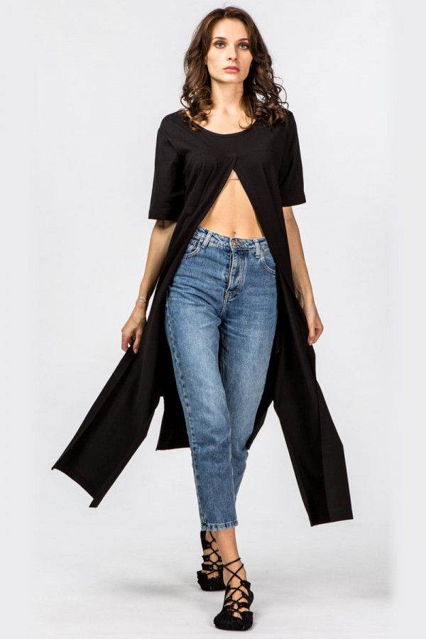 Двусторонняя накидка черная Нерина