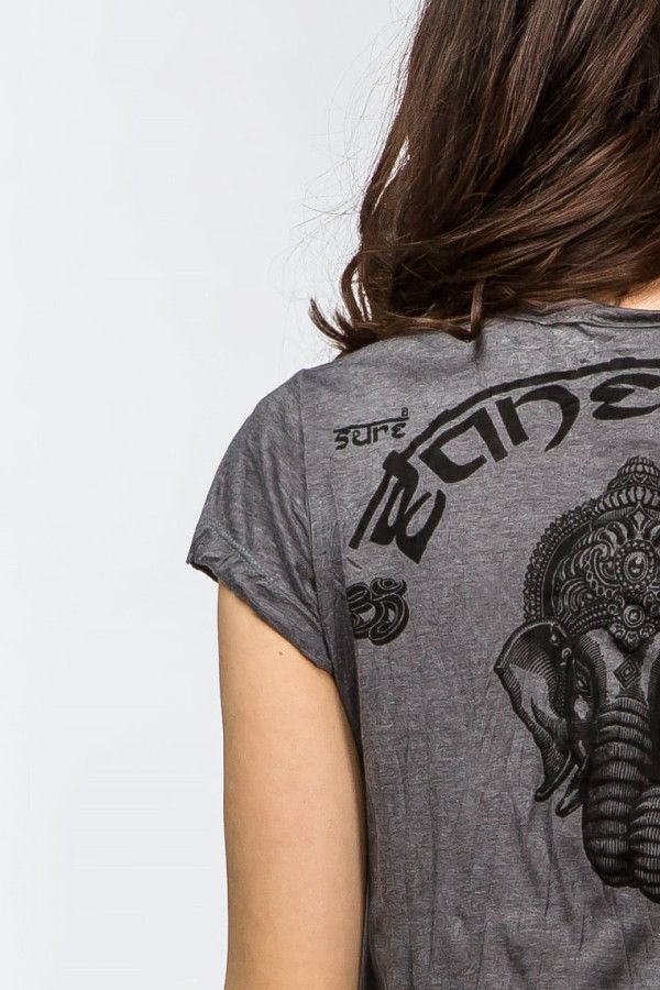 Хлопковое платье с этно принтом Ганеш «Уграсена»