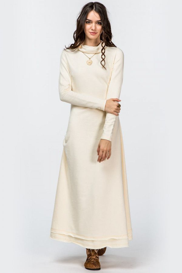 Длинное зимнее платье Асаи