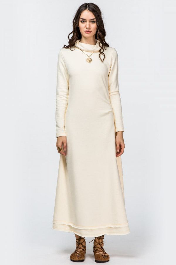 Длинное зимнее платье Асаи