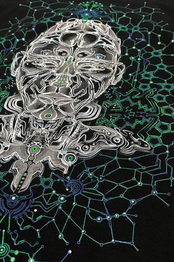 Авторская кофта с капюшоном «Robotic»