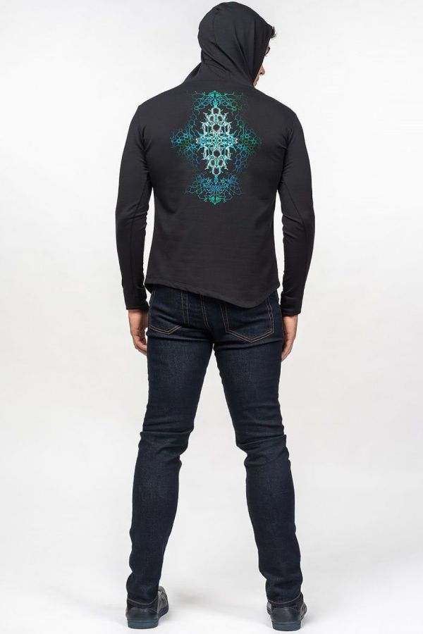 Авторская кофта с капюшоном «Robotic»