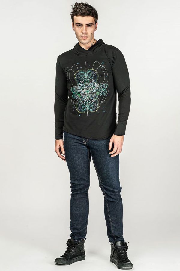 Авторская кофта с капюшоном «Yantra»
