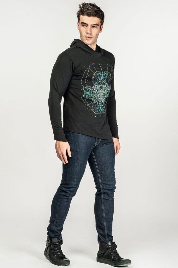 Авторская кофта с капюшоном «Yantra»