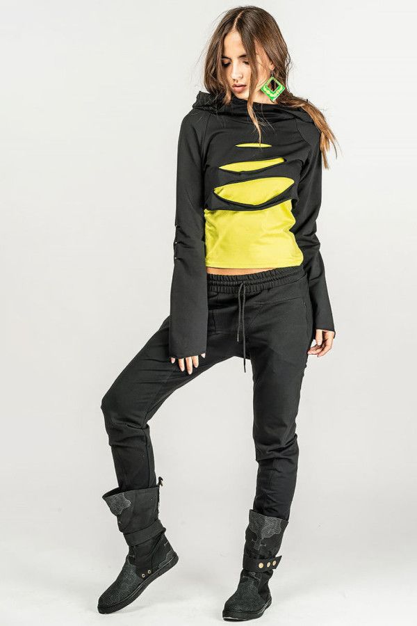 Женские черные брюки галифе «Chugata»