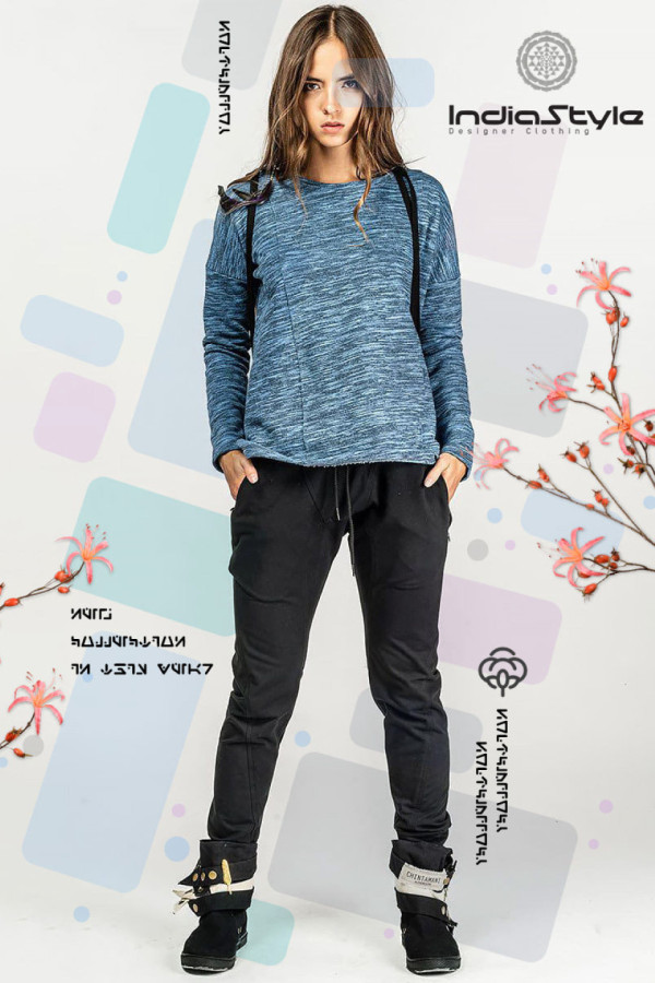 Кофта свитшот из футера приятного меланжевого цвета – Ашир