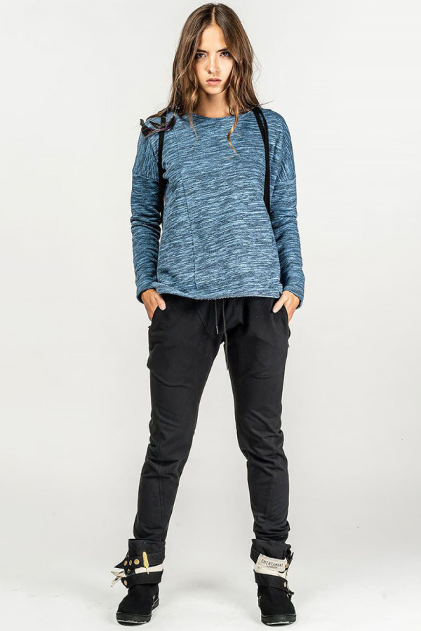 Кофта свитшот из футера приятного меланжевого цвета – Ашир