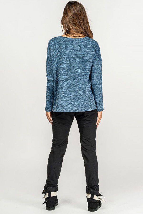 Кофта свитшот из футера приятного меланжевого цвета – Ашир