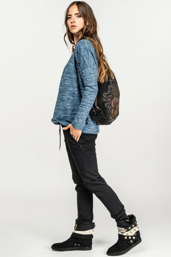 Кофта свитшот из футера приятного меланжевого цвета – Ашир