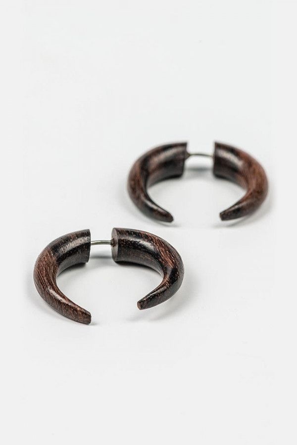 Бохо серьги из дерева Лонавала