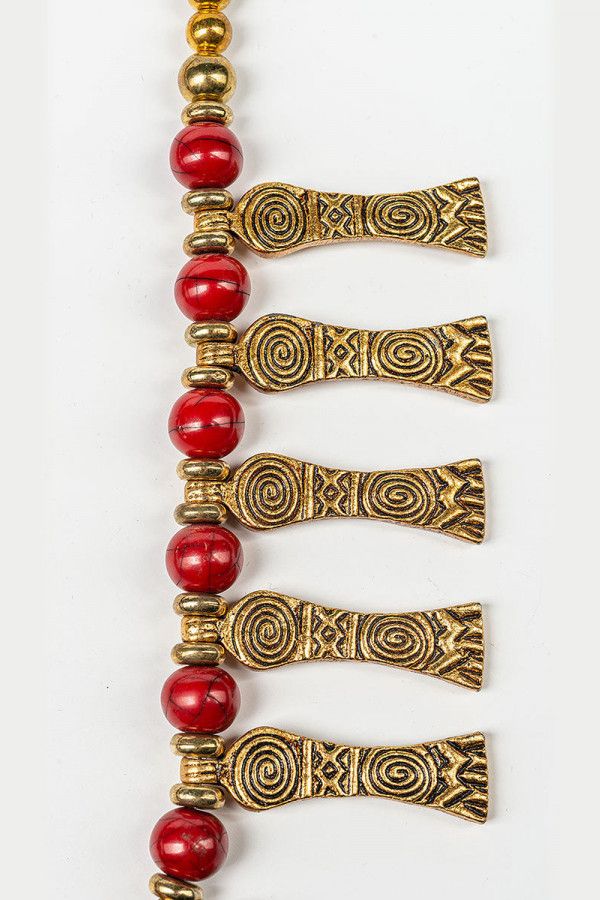 Этническое латунное колье Долпур