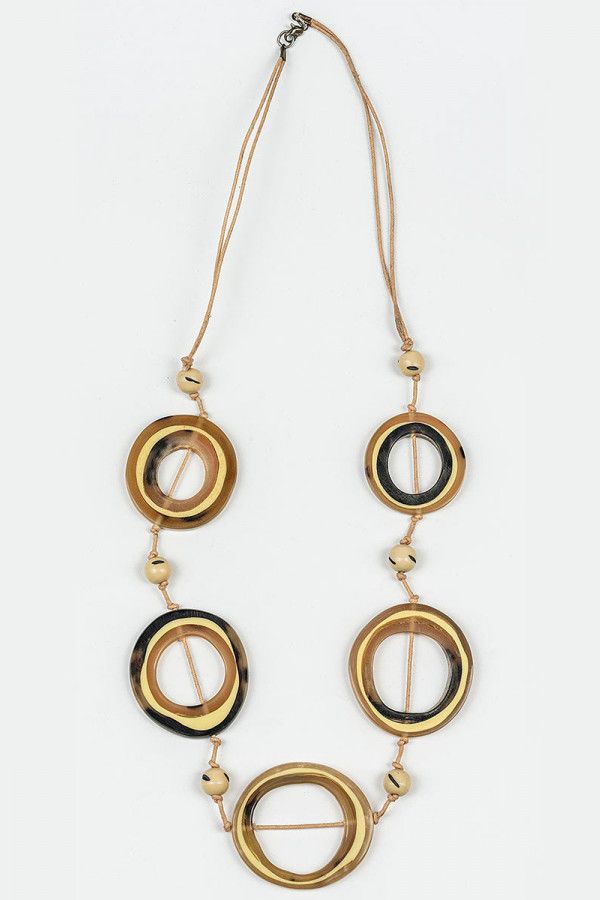 Подвеска жёлтая с кольцами Дургапур