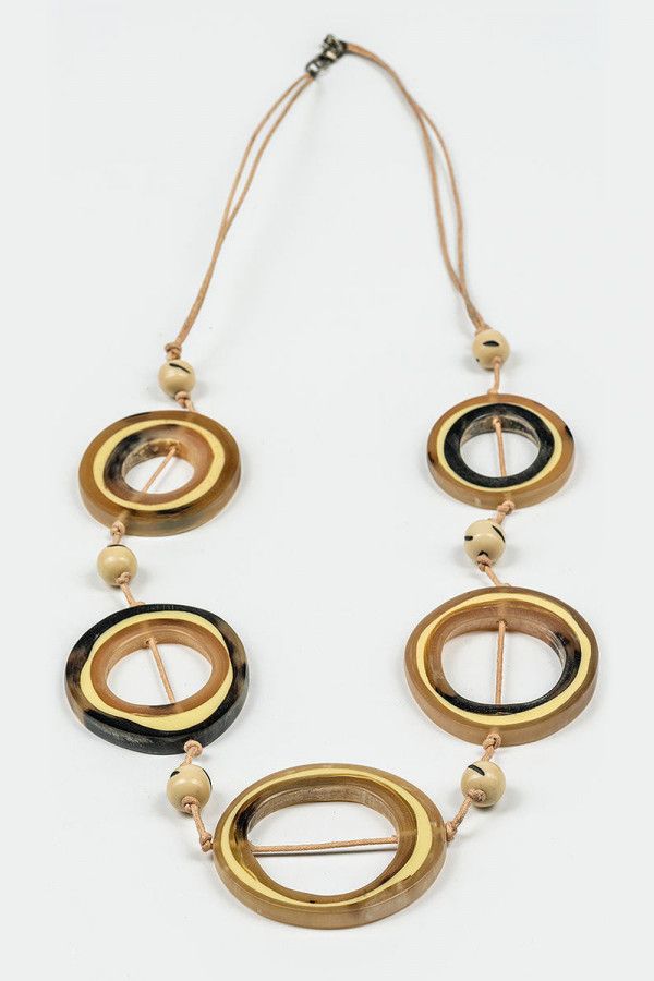 Подвеска жёлтая с кольцами Дургапур