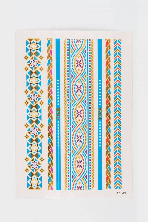 Временный рисунок для тела Небесный орнамент