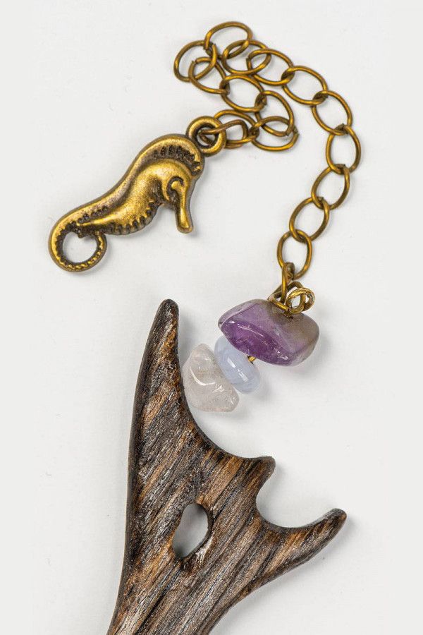 Шпилька с аметистом Гемантус