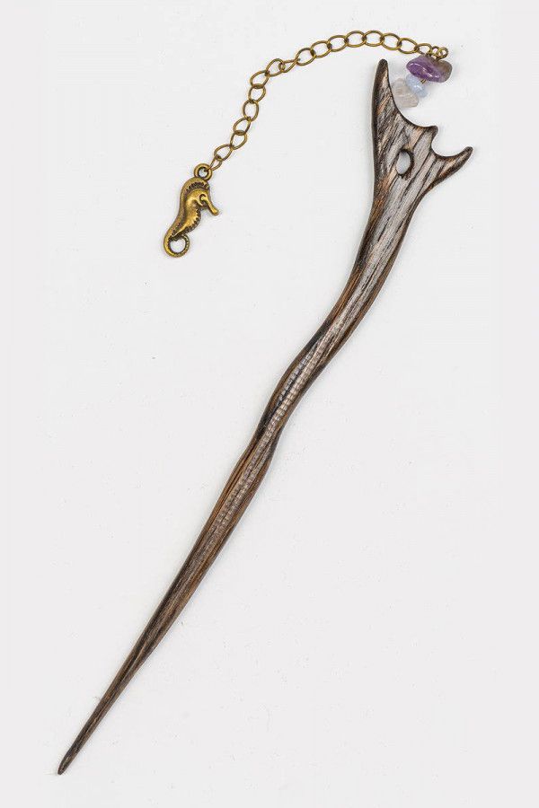 Шпилька с аметистом Гемантус