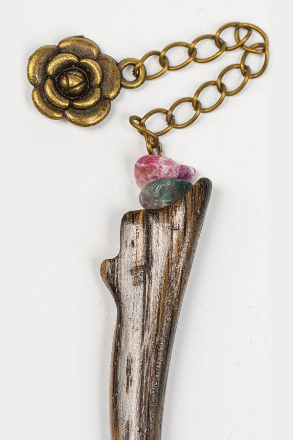 Деревянная спица для волос Эвкомис