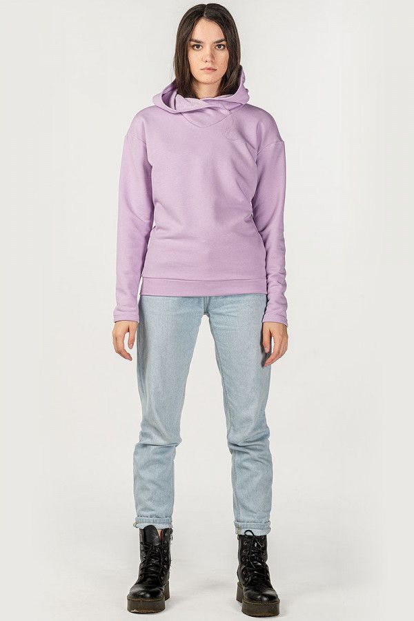 Лиловая толстовка с капюшоном Ахангама
