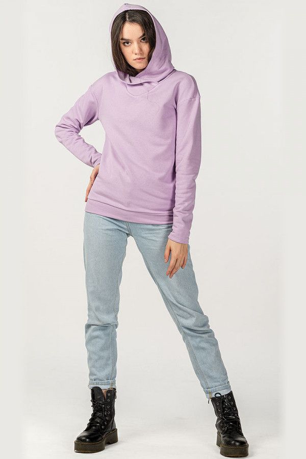 Лиловая толстовка с капюшоном Ахангама
