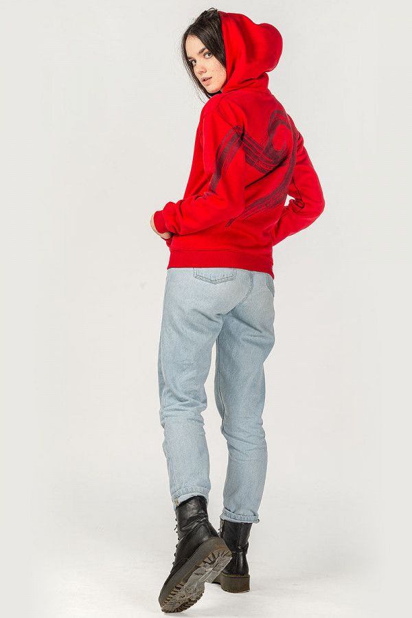 Красная женская толстовка Суалоцин