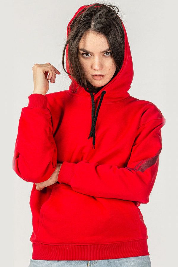 Красная женская толстовка Суалоцин