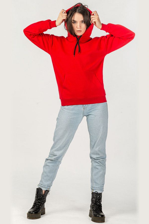 Красная женская толстовка Суалоцин
