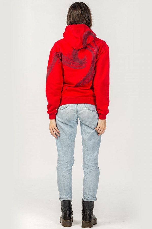 Красная женская толстовка Суалоцин