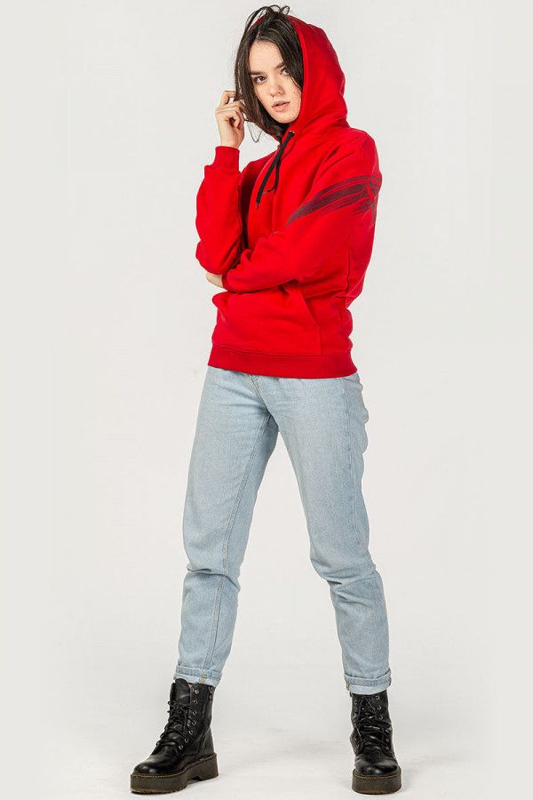 Красная женская толстовка Суалоцин