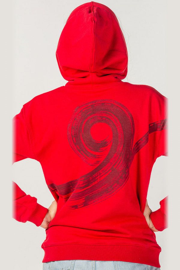 Авторская красная кофта кенгуру Иберис