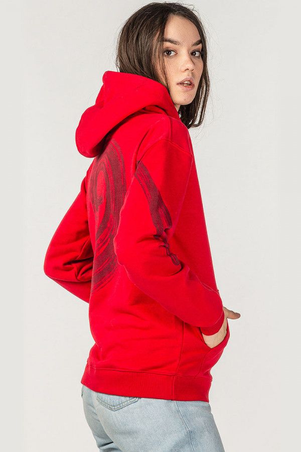 Авторская красная кофта кенгуру Иберис