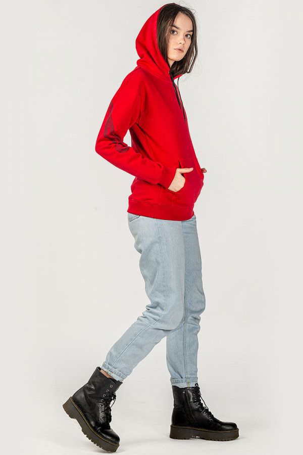 Авторская красная кофта кенгуру Иберис