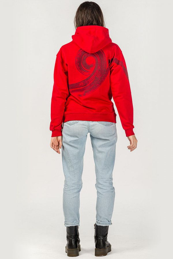 Авторская красная кофта кенгуру Иберис