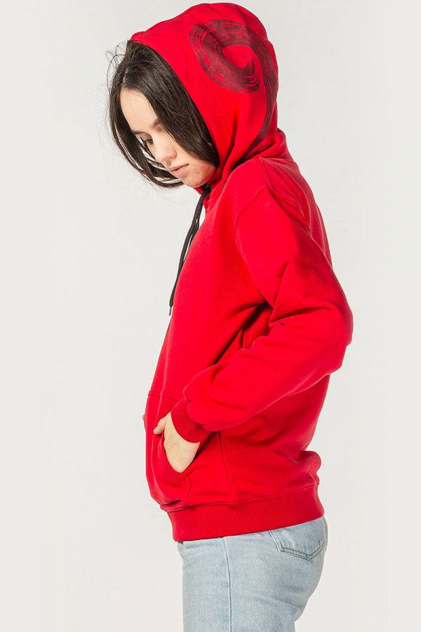 Красная женская толстовка Пушпа